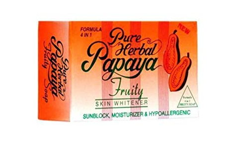 Pure Herbal Papaya Fruity Soap – Skin Whitening & Exfoliating Soap Bar (75g)