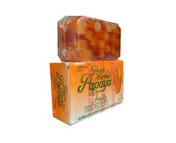 Pure Herbal Papaya Fruity Soap – Skin Whitening & Exfoliating Soap Bar (75g)