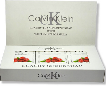 Calvin Klein Raspberry Luxury Scrub Soap with Whitening Formula – Deep Cleansing & Brightening