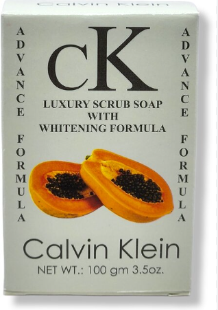 Calvin Klein Papaya Luxury Scrub Soap – Whitening Formula, Exfoliating & Brightening Care