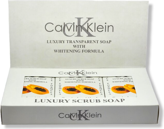 Calvin Klein Papaya Luxury Scrub Soap – Whitening Formula, Exfoliating & Brightening Care