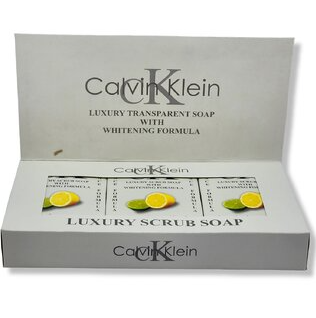 Calvin Klein Lime & Lemon Luxury Scrub Soap — Brightening Citrus Exfoliant