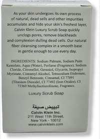 Calvin Klein Lime & Lemon Luxury Scrub Soap — Brightening Citrus Exfoliant