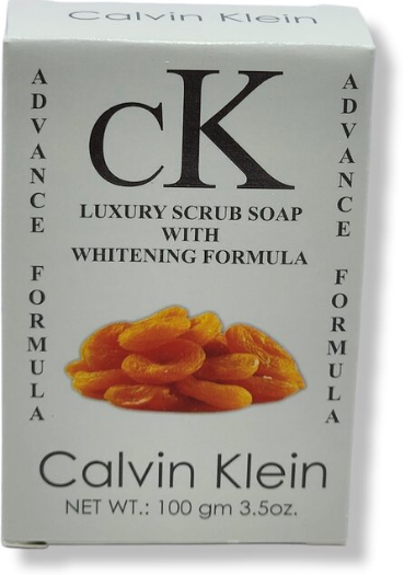 Calvin Klein Apricot Luxury Scrub Soap – Gentle Brightening & Exfoliation