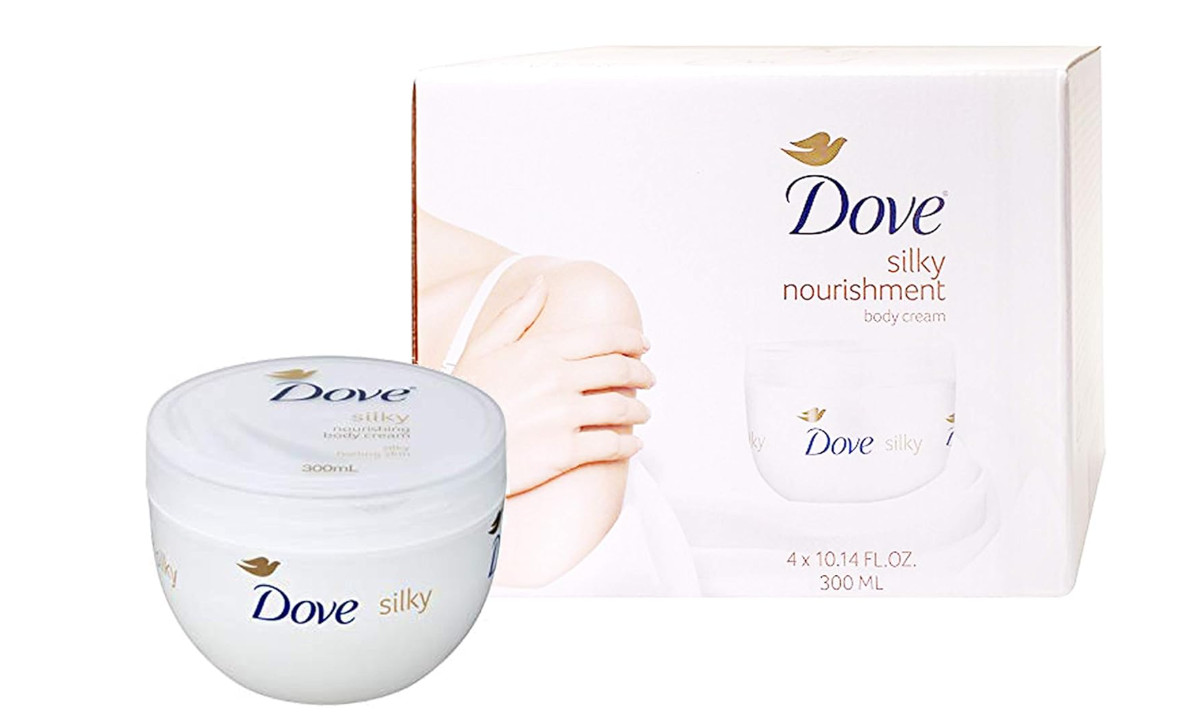 Dove Silky Nourishment Body Cream – Deep Moisturizing & Softening Formula for Silky Smooth Skin