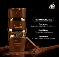 Lattafa Asad Bourbon Eau de Parfum – 100ml | Spicy, Warm & Elegant Masculine Scent