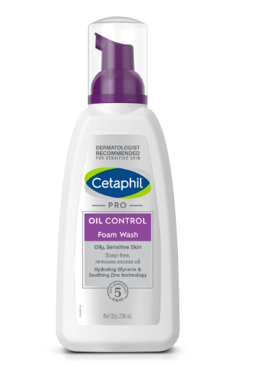 Cetaphil PRO Oil Control Foam Wash – Gentle Foaming Cleanser for Oily & Acne-Prone Skin