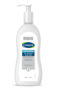 Cetaphil Restoraderm Body Wash – 295ml | Gentle Cleanser for Very Dry, Sensitive, and Eczema-Prone Skin