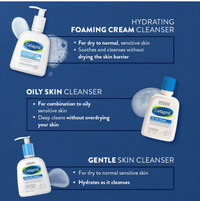 Cetaphil Hydrating Foaming Cream Cleanser – 236ml (For Dry to Normal, Sensitive Skin)