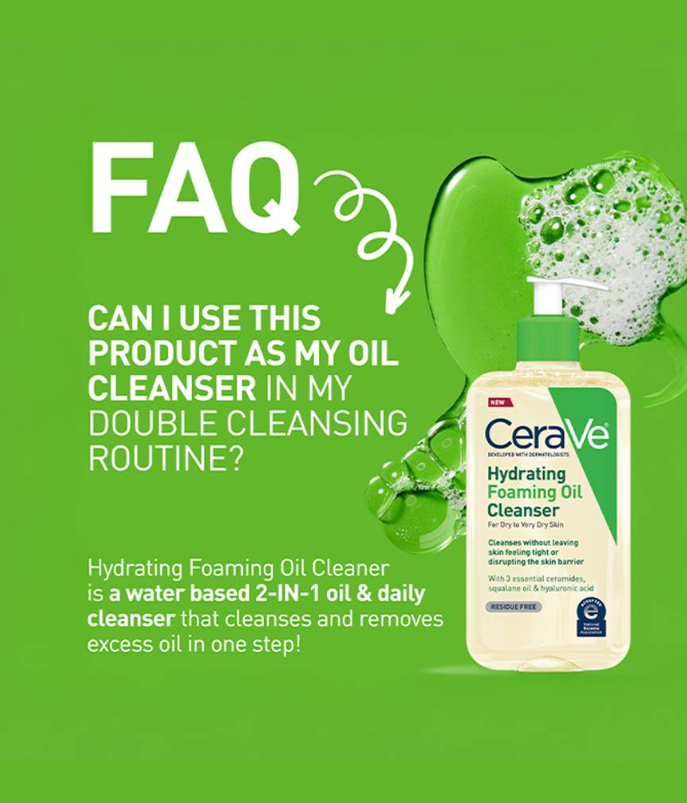 Hydrating Foaming Oil Cleanser – Nourishing Cleanse for Dry & Sensitive Skin
