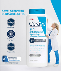 2-in-1 Anti-Dandruff Hydrating Shampoo & Conditioner – Cleanses, Treats & Moisturizes
