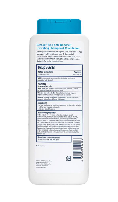 2-in-1 Anti-Dandruff Hydrating Shampoo & Conditioner – Cleanses, Treats & Moisturizes