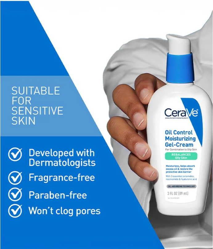 Oil Control Moisturizing Gel-Cream – Lightweight Hydration for Oily & Acne-Prone Skin