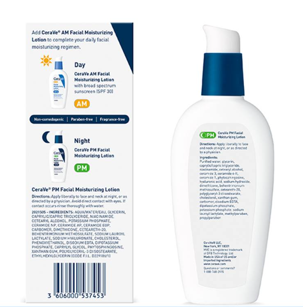 PM Facial Moisturizing Lotion – Nighttime Hydration & Skin Barrier Support