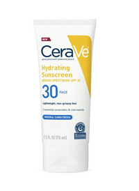 Hydrating Mineral Sunscreen SPF 30 Face Lotion – Daily Broad Spectrum Protection for Sensitive Skin