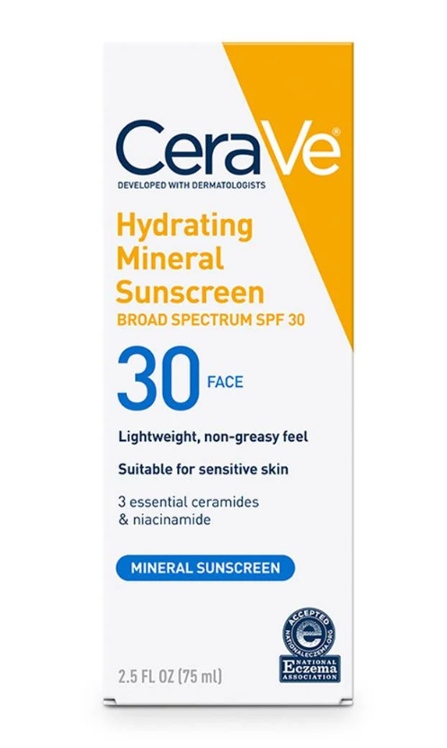 Hydrating Mineral Sunscreen SPF 30 Face Lotion – Daily Broad Spectrum Protection for Sensitive Skin