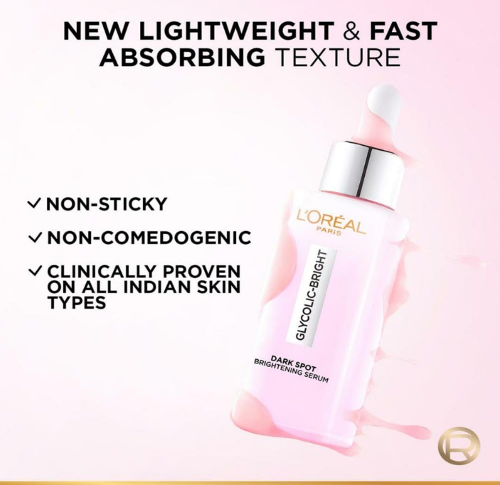 L'Oréal Paris Glycolic Bright Dark Spot Brightening Serum – 30ml
