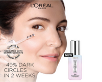 L'Oréal Paris Glycolic Bright Dark Circle Eye Serum – Brightening Under-Eye Serum with Caffeine & Niacinamide, 15ml