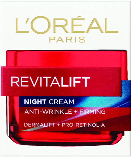 L’Oréal Paris Revitalift Anti-Wrinkle + Firming Night Cream – Deep Repair & Hydration, 50ml