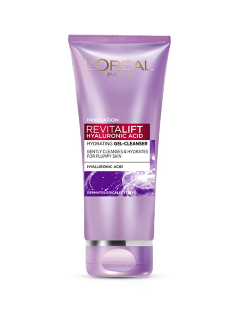 L'Oréal Paris Revitalift Hyaluronic Acid Hydrating Gel Cleanser – Deep Hydration & Gentle Cleansing, 100ml