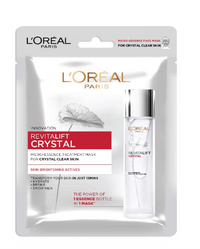 L’Oréal Paris Revitalift Crystal Micro‑Essence Sheet Mask – Bright & Crystal Clear Skin, 25 g