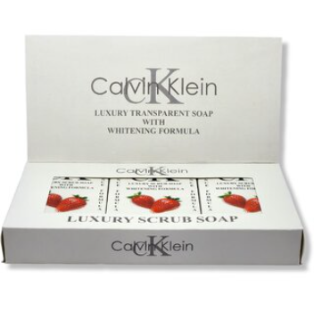 Calvin Klein Strawberry Luxury Scrub Soap with Whitening Formula – Brightening & Deep Cleansing