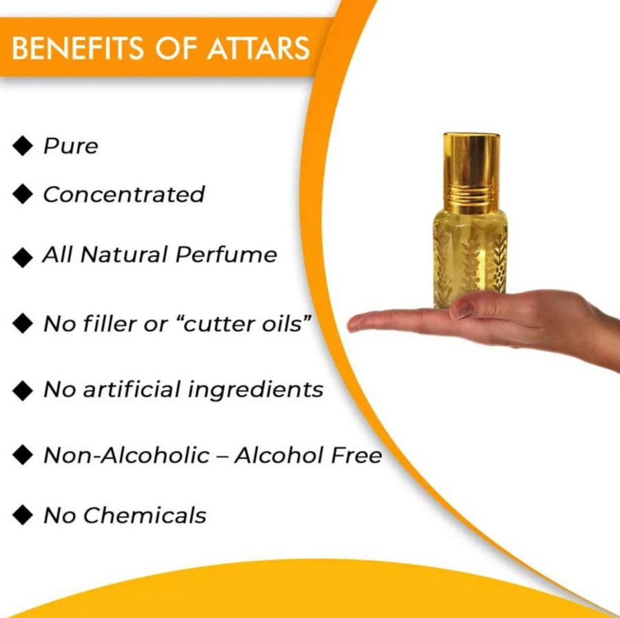 Al-Hiza Solid Attar - 6ml Roll On | Concentrated Perfume Oil (Pack of 6(