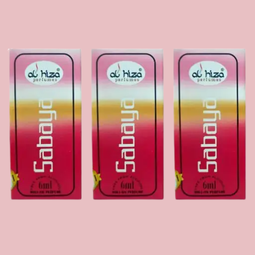 Al-Hiza Sabaya Attar - 6ml Roll On | Fresh Floral & Fruity Fragrance (Pack of 3)