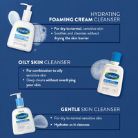 Cetaphil Hydrating Foaming Cream Cleanser – 236ml (For Dry to Normal, Sensitive Skin)