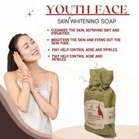 Youth Face Skin Whitening Red Sandal Soap – Brightening Herbal Soap with Red Sandalwood