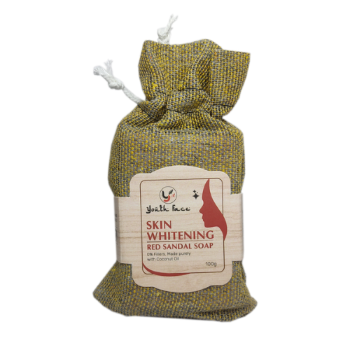 Youth Face Skin Whitening Red Sandal Soap – Brightening Herbal Soap with Red Sandalwood