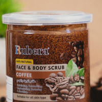 Rubera Coffee Face & Body Scrub (500ml) | Exfoliating & Revitalizing Scrub