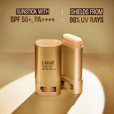 Lakmé Sun Expert Invisible Sunstick – SPF 50+ PA++++ Broad-Spectrum UVA/UVB Protection | No White Cast | On-the-Go | 18 g