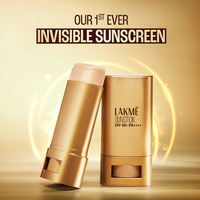Lakmé Sun Expert Invisible Sunstick – SPF 50+ PA++++ Broad-Spectrum UVA/UVB Protection | No White Cast | On-the-Go | 18 g