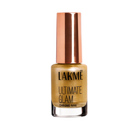 Lakmē Ultimate Glam Chrome Nail Gold - Metallic Chrome Nail Polish for Glamorous Nails