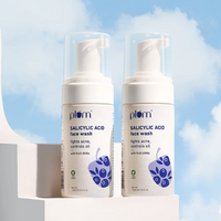 Plum 1% Salicylic Acid Foaming Face Wash for Acne - 110ml x2 Pack
