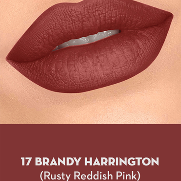 SUGAR Cosmetics  Matte As Hell Crayon Lipstick 17 Brandy Harrington (Rusty Reddish Pink) 2.8gm