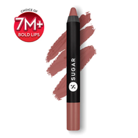 SUGAR Cosmetics  Matte As Hell Crayon Lipstick 20 Buffy Summers (Mid-tone Warm Nude)2.8gm