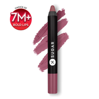SUGAR Cosmetics  Matte As Hell Crayon Lipstick 25 Lily Aldrin (Mauve Pink)2.8gm