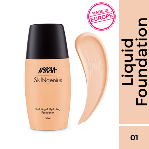 Nykaa SKINgenius Sculpting & Hydrating Dewy Foundation For Dry Skin - (30ml)