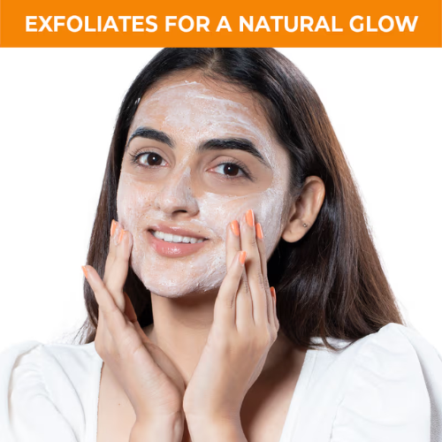 Nykaa Naturals Sandalwood & Orange Peel Face Scrub For Exfoliation & De-Tanning (100gm)