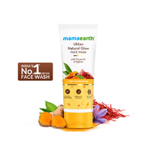 Mama Earth Ubtan Natural Glow Face Wash with Turmeric & Saffron for Tan Removal