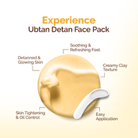 Mama Earth Ubtan Detan Face Pack with Turmeric & Saffron for Normal to Oily Skin - 100 g