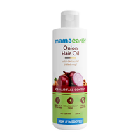 Mama Earth Onion Hair Oil with Onion Oil & Redensyl for Hair Fall Control – 200ml