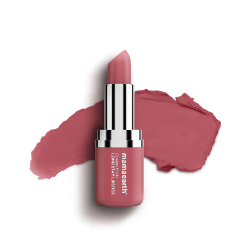 Mama Earth Creamy Matte Long Stay Lipstick 4.2g | Murumuru Butter