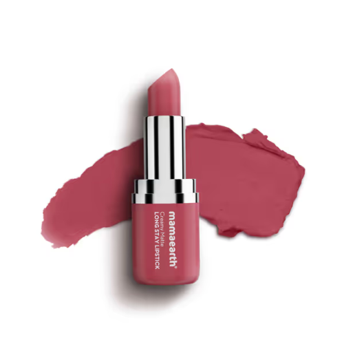 Mama Earth Creamy Matte Long Stay Lipstick 4.2g | Murumuru Butter