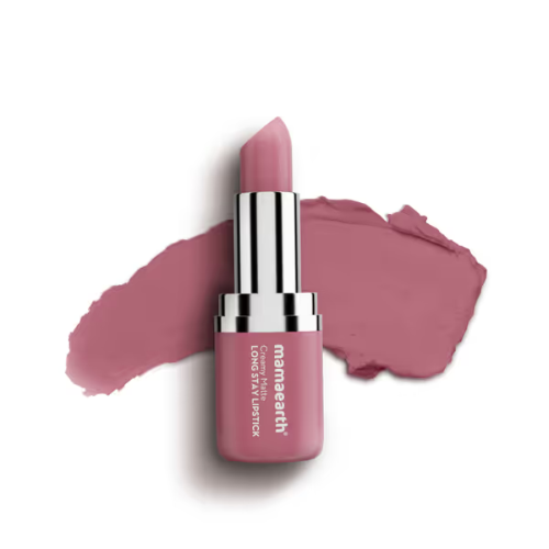 Mama Earth Creamy Matte Long Stay Lipstick 4.2g | Murumuru Butter