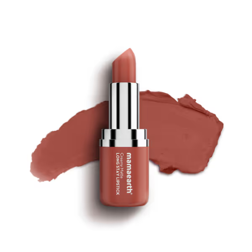 Mama Earth Creamy Matte Long Stay Lipstick 4.2g | Murumuru Butter