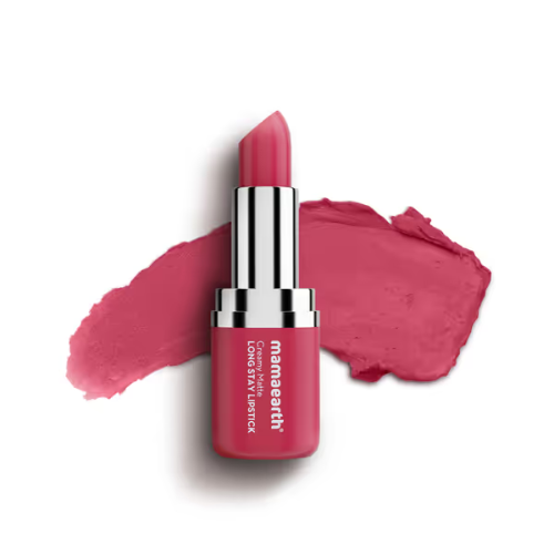 Mama Earth Creamy Matte Long Stay Lipstick 4.2g | Murumuru Butter