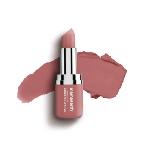 Mama Earth Creamy Matte Long Stay Lipstick 4.2g | Murumuru Butter